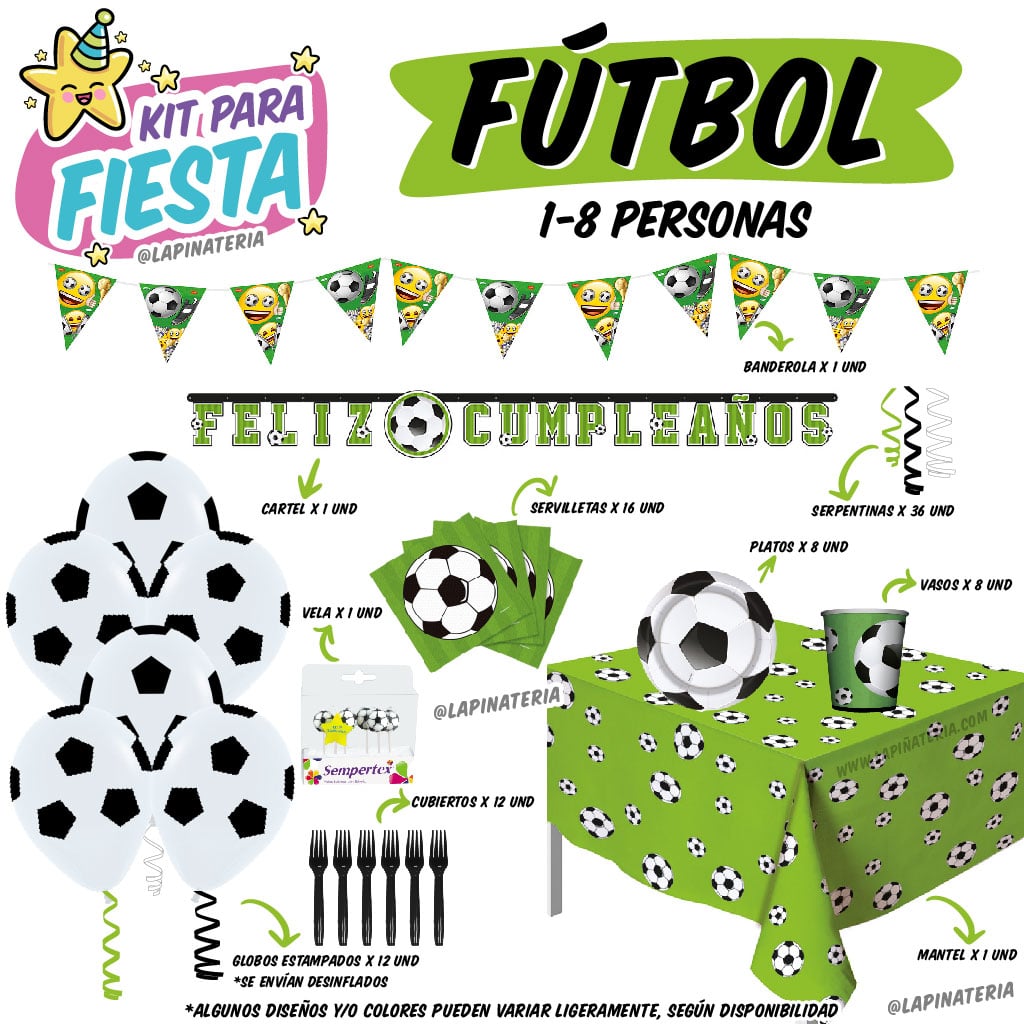 Letrero Feliz Cumpleaños Fútbol NParty - Fiesta en línea Piñatería y  accesorios para fiestas y eventos