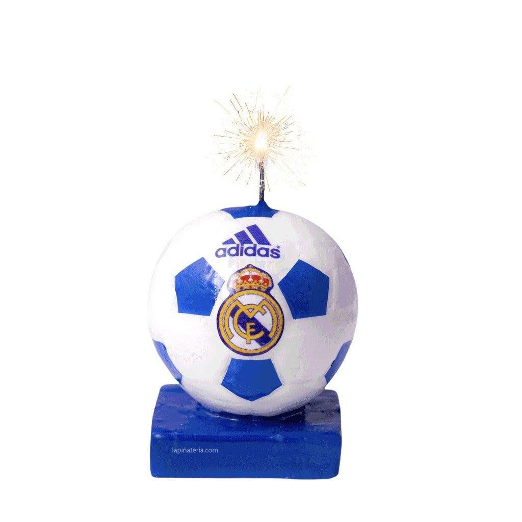 Vela de Cumpleaños inspirada en el Equipo de Fútbol Real Madrid –  LaPiñateria.com®