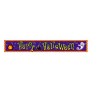 Cartel Metalizado Jumbo de Happy Halloween x 1 unidad