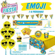 Kit de Decoración de Cumpleaños de Emoji