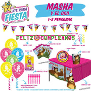 Kit de Fiesta de Masha y El Oso