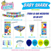 Kit para Fiesta de Baby Shark