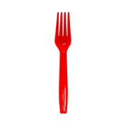 Tenedores color Rojo x 12 Unidades