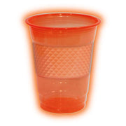 Vasos Plásticos Neón color Naranja x 10 Unidades