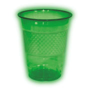 Vasos Plásticos Neón color Verde x 10 Unidades