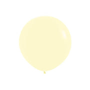 Globos Esfera Pastel Mate Amarillo